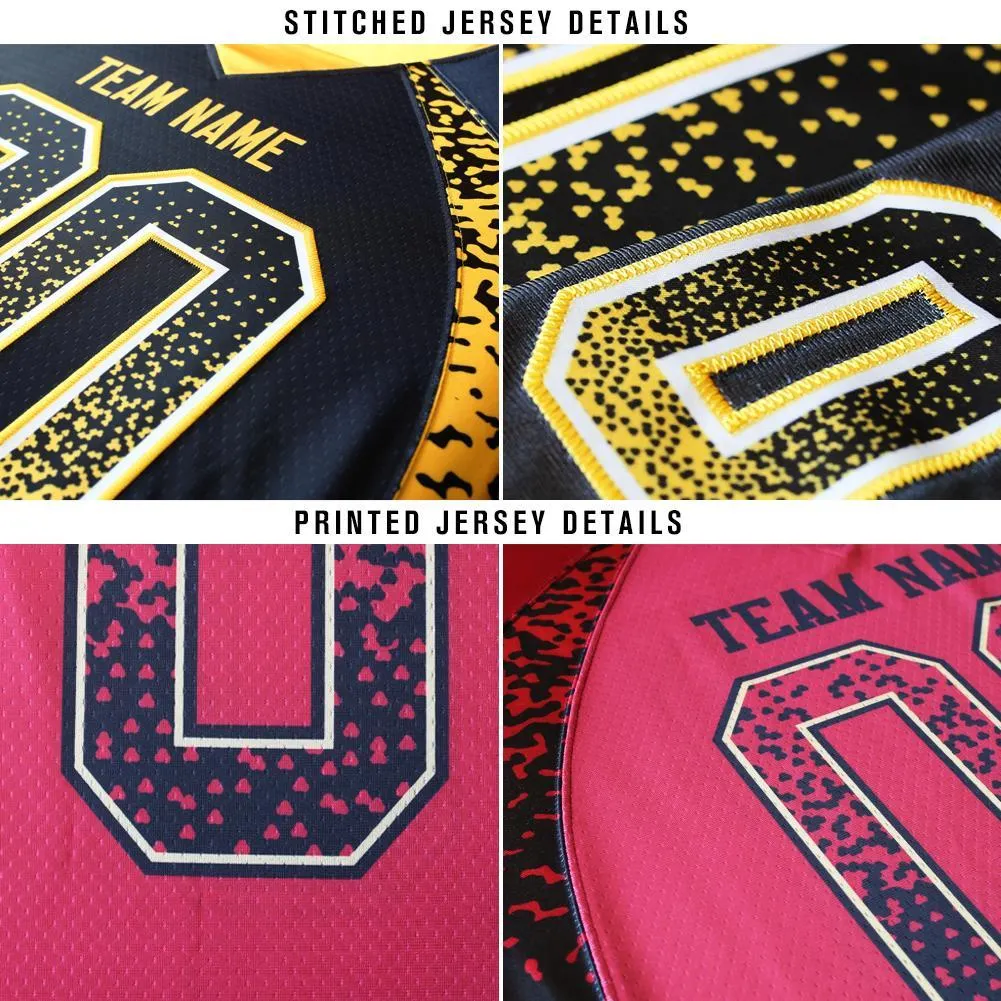 Custom Gray Black-White Drift Fashion Football Jersey
